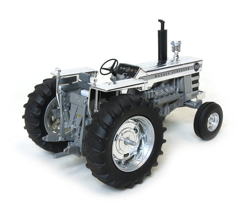 Chrome Chase Unit ~ 1/32 2015 Lafayette Show Massey Ferguson Resin 1150 Wide Front Tractor by Top Shelf