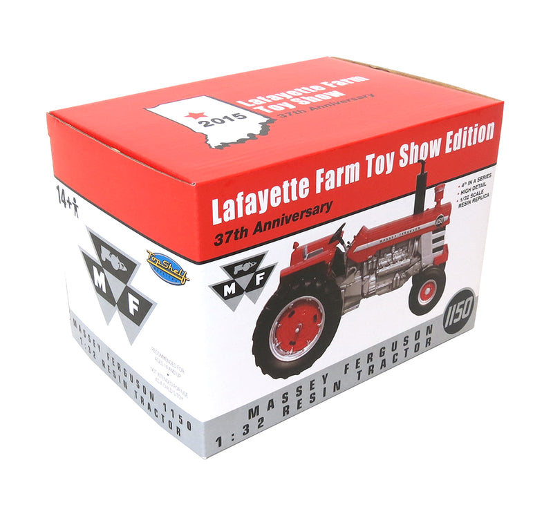 Chrome Chase Unit ~ 1/32 2015 Lafayette Show Massey Ferguson Resin 1150 Wide Front Tractor by Top Shelf