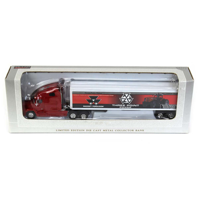 1/64 Massey Ferguson Freightliner C120 Semi Collector Bank by SpecCast