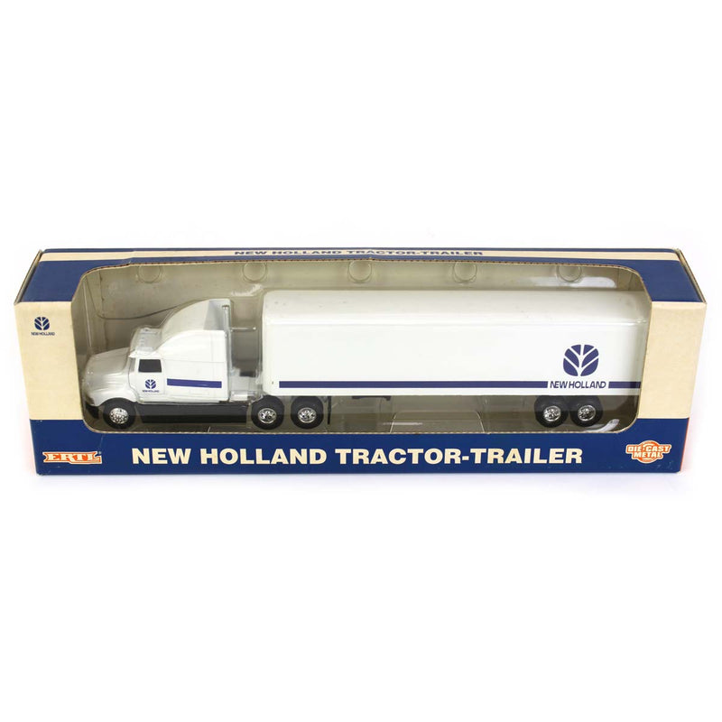 1/64 New Holland Semi Truck with Box Trailer by ERTL