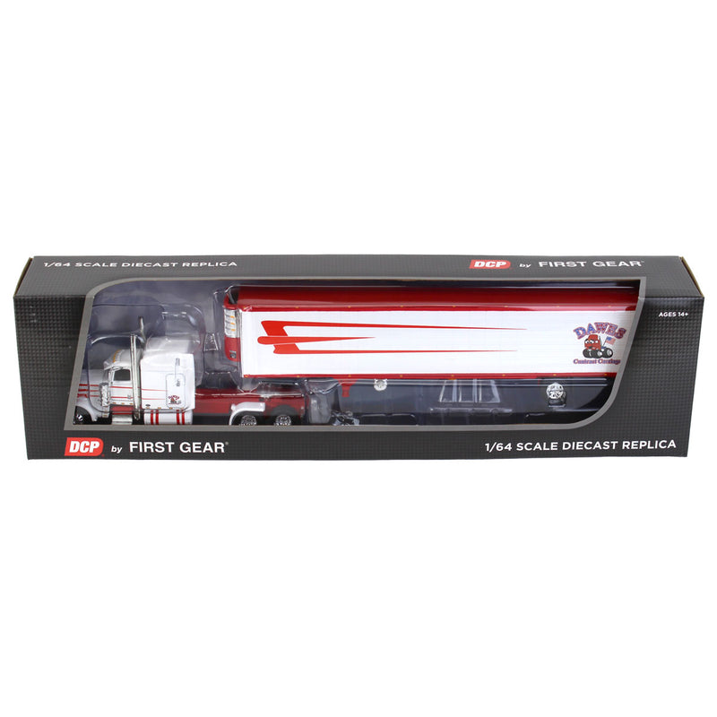 1/64 Peterbilt 389 w/ Utility Ribbed Spread-Axle Reefer, Dawes Contract Carriage, DCP by First Gear