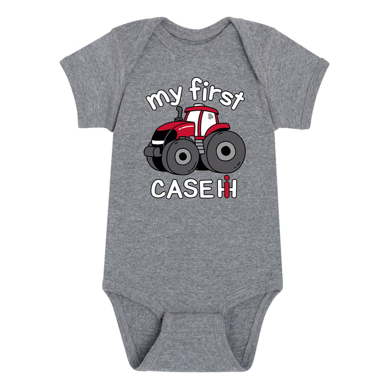 My First Case IH Infant Athletic Heather Short Sleeve Bodysuit