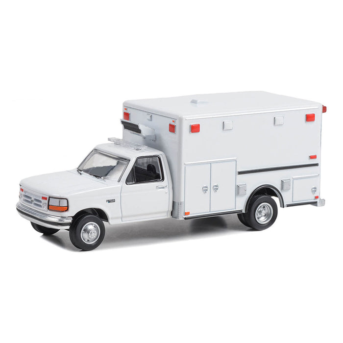 1/64 1992 Ford F-350 Ambulance, White, Hobby Exclusive