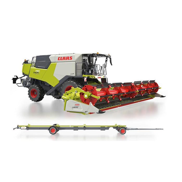 1/32 Claas Trion 720 Montana w/ Convio 1080 Header & Cart by Wiking