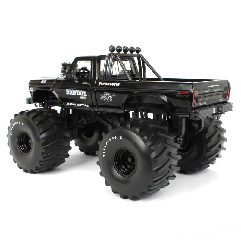 1/18 1974 Ford F-250 Monster Truck, Bigfoot #1, Black Bandit, 66 inch Tires