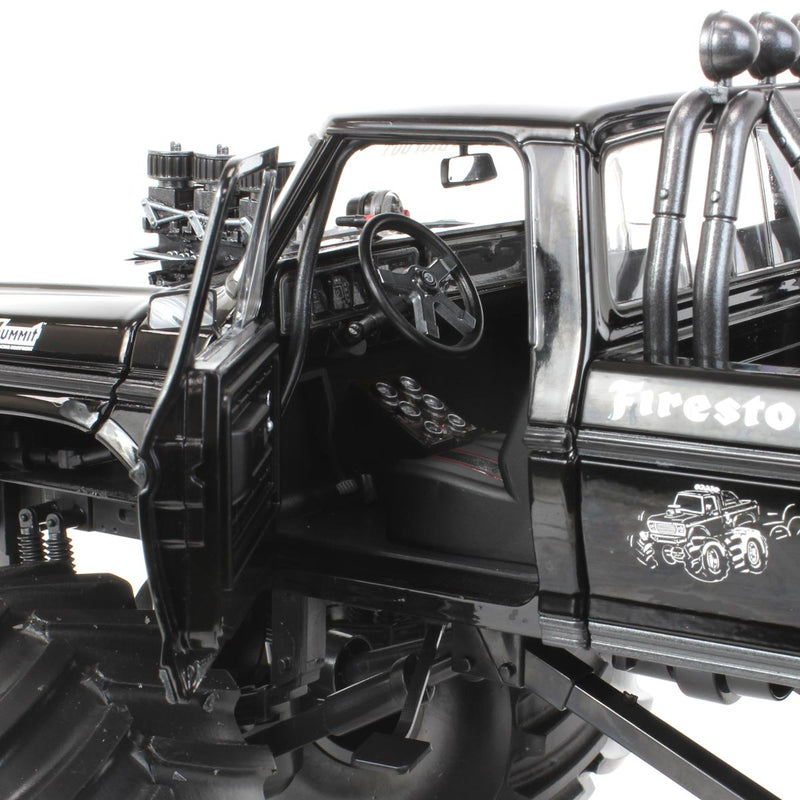 1/18 1974 Ford F-250 Monster Truck, Bigfoot #1, Black Bandit, 66 inch Tires