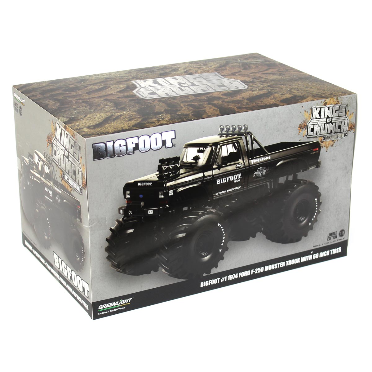 1/18 モンスタートラック ビッグフット 1974 Ford F-250 1:18 Ford F-250 Bigfoot #1 monster truck 1974 - Greenlight
