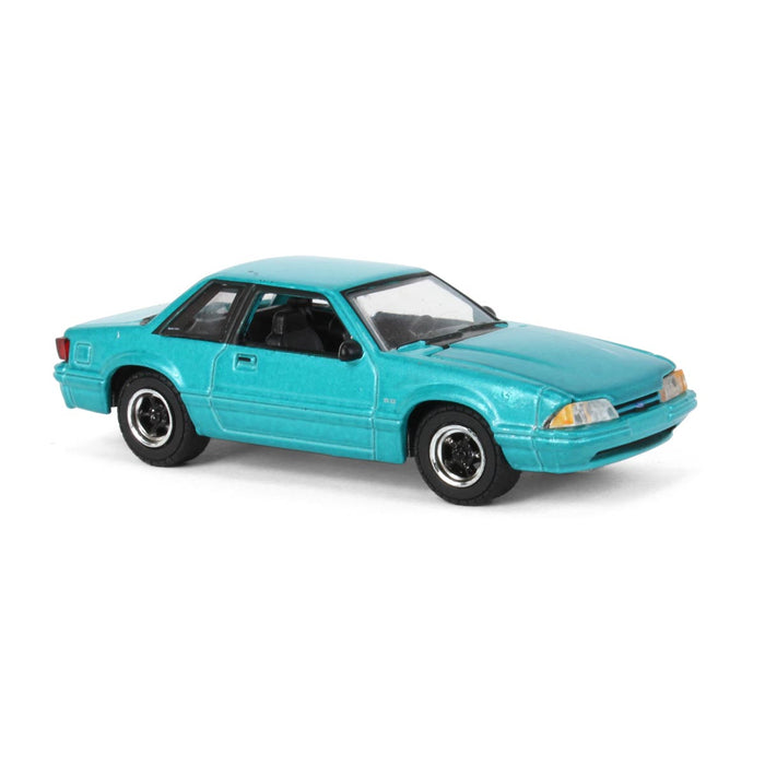 1/64 1991 Ford Mustang 5.0 Calypso Green Coupe, LP Diecast Exclusive