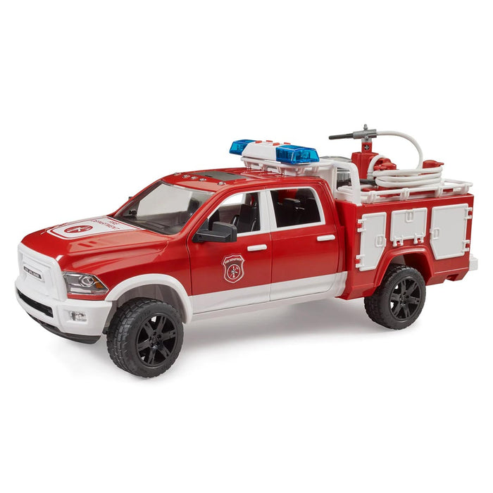 1/16 Ram 2500 Fire Engine Truck with Lights & Sound Module by Bruder