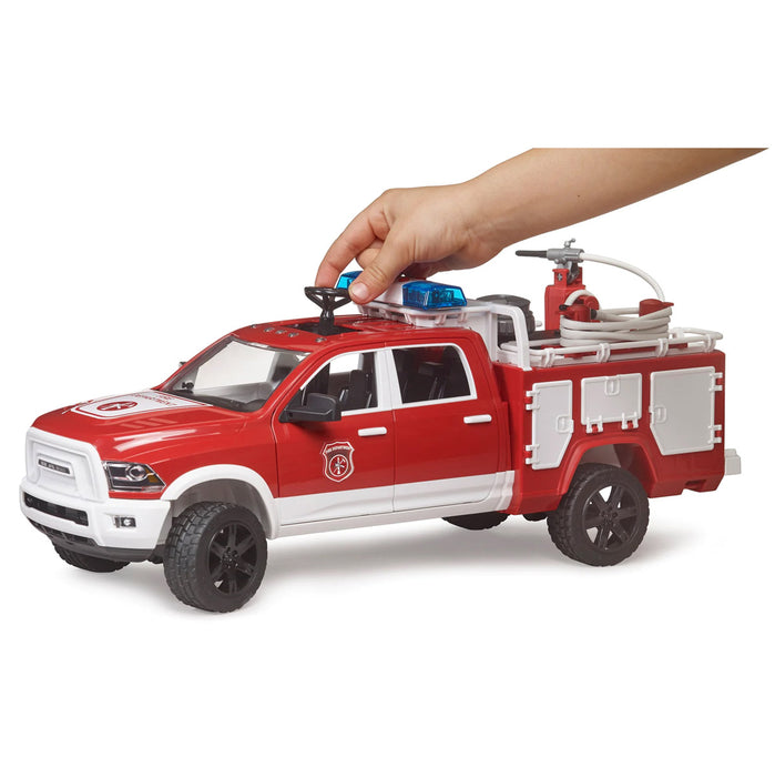 1/16 Ram 2500 Fire Engine Truck with Lights & Sound Module by Bruder