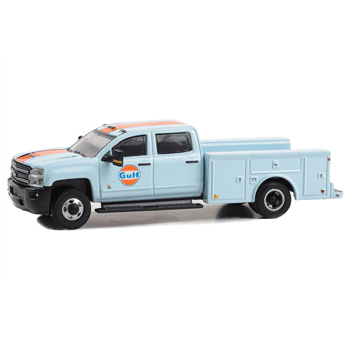 1/64 2018 Chevrolet 3500HD Dually Service Truck, Gulf Oil, Dually Drivers Series 13