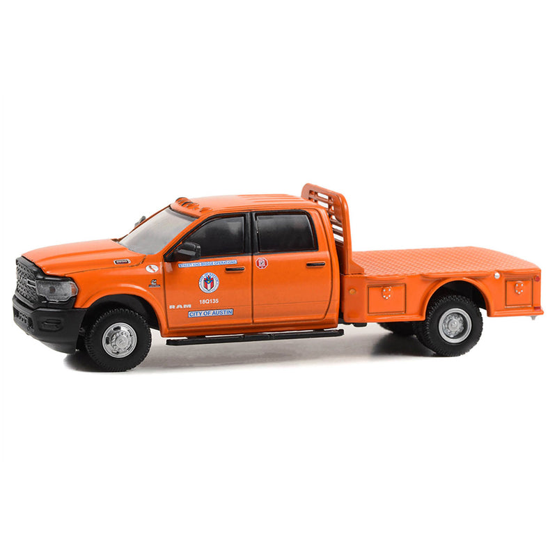 1/64 2023 Ram 3500 Flatbed Truck, City of Austin Public Works, Austin, TX, Dually Drivers Series 13