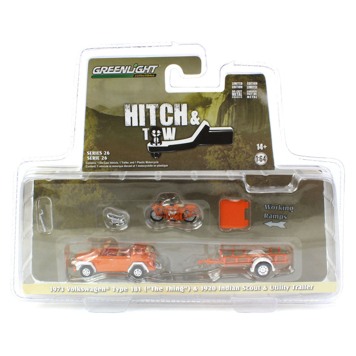 1/64 1973 Volkswagen Thing and Utility Trailer, Hitch & Tow Series 26