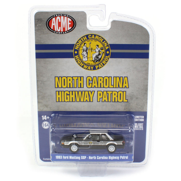 1/64 1993 Ford Mustang SSP, North Carolina Highway Patrol, ACME Exclusive