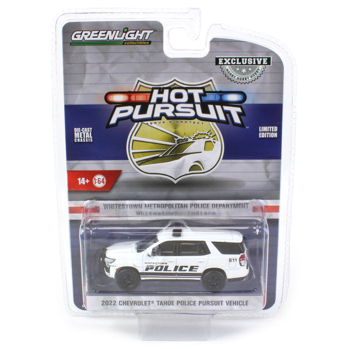 1/64 2022 Chevrolet Tahoe Police Pursuit, Whitestown Metro Police, Indiana