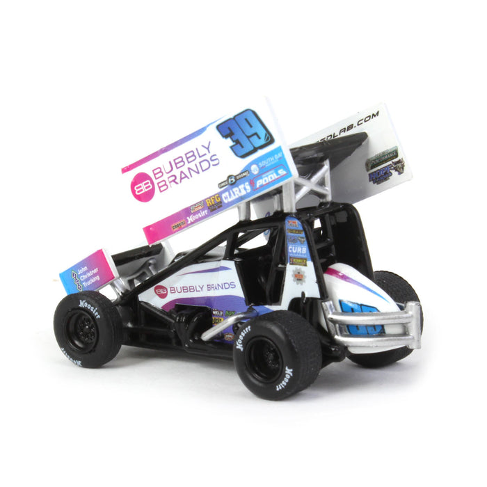 (B&D) 1/64 Bubbly Brands Swindell Speed Lab 2022 Sprint Car, #39 Knoxville Nationals, Acme Exclusive - Damaged Box