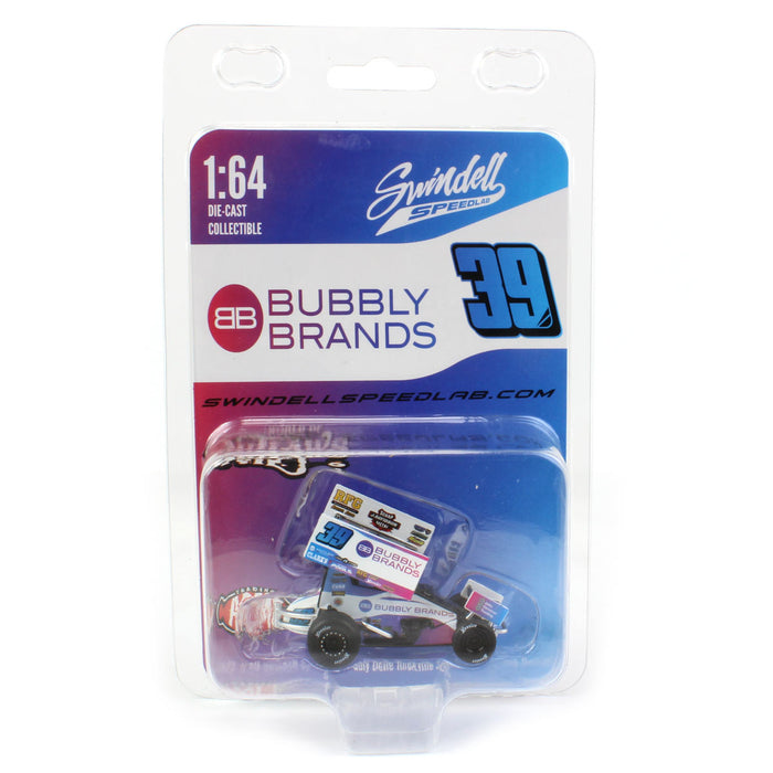 (B&D) 1/64 Bubbly Brands Swindell Speed Lab 2022 Sprint Car, #39 Knoxville Nationals, Acme Exclusive - Damaged Box