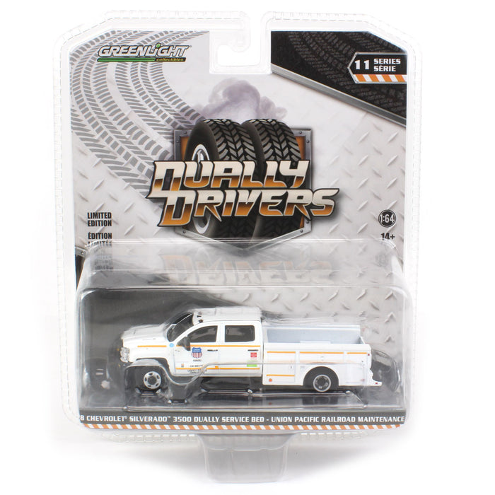 1/64 2018 Chevrolet Silverado 3500 Service Bed, Union Pacific Maintenance, Dually Drivers 11