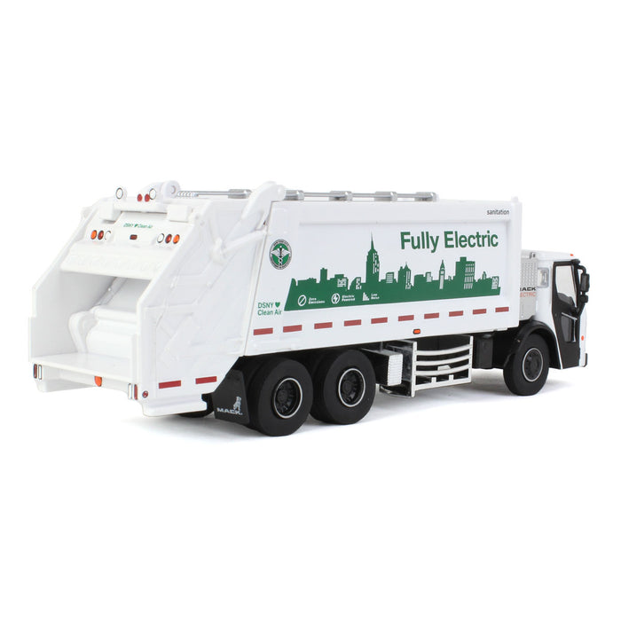 1/64 2021 Mack LR Electric Rear Loader Refuse Truck, DSNY, SD Trucks Series 17