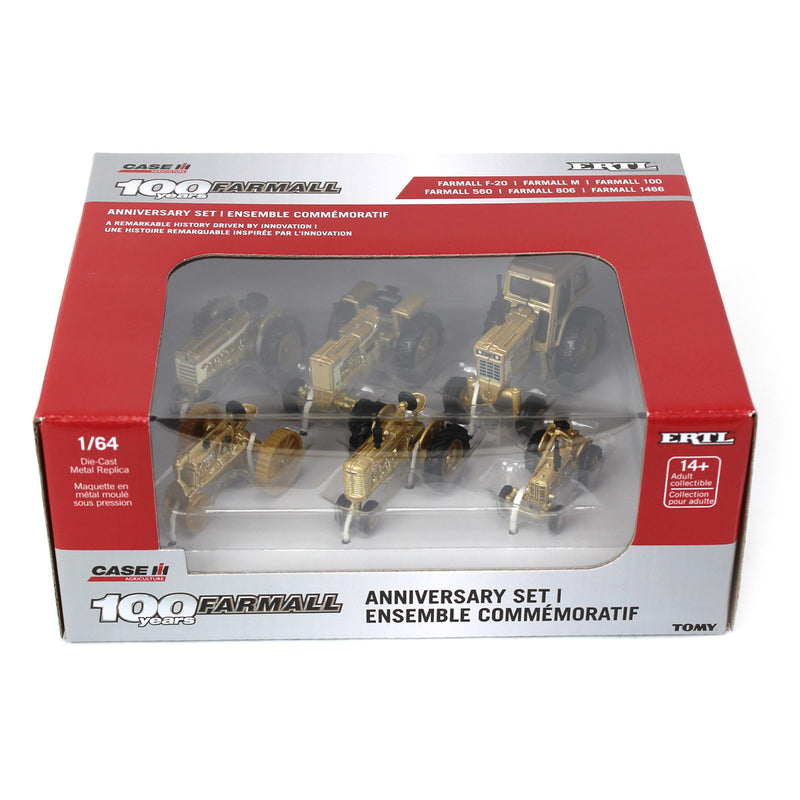 Gold Chase ~ 1/64 Limited Edition Farmall 100th Anniversary Set