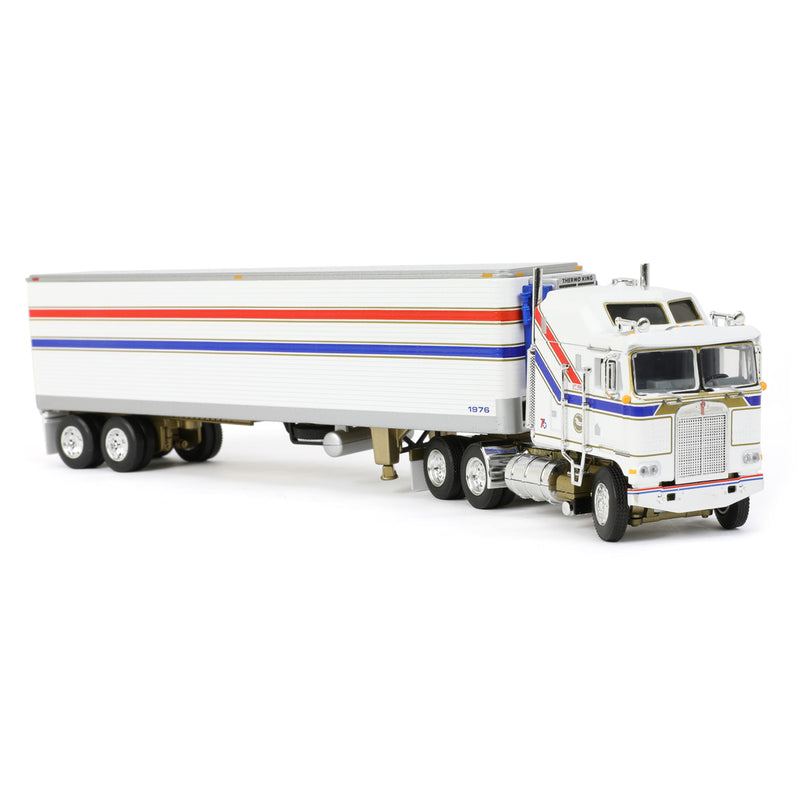 1/64 Kenworth K100 COE Aerodyne Sleeper with 40' Vintage Reefer Trailer, DCP by First Gear