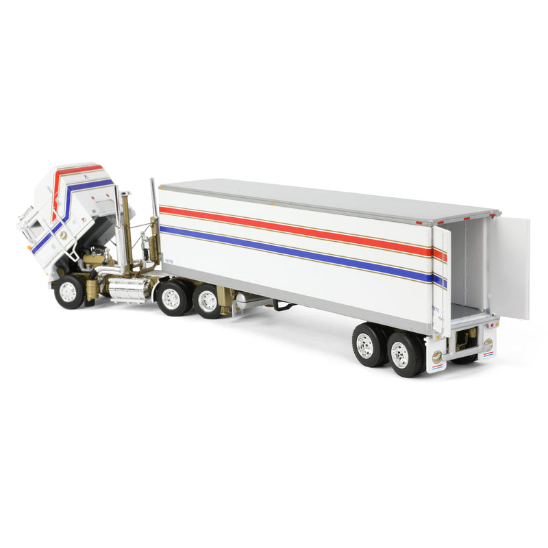 1/64 Kenworth K100 COE Aerodyne Sleeper with 40' Vintage Reefer Trailer, DCP by First Gear