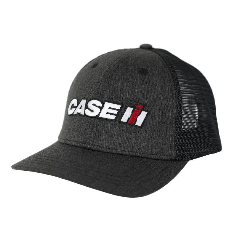 Case IH Heather Charcoal Trucker Cap w/ Black Mesh Back