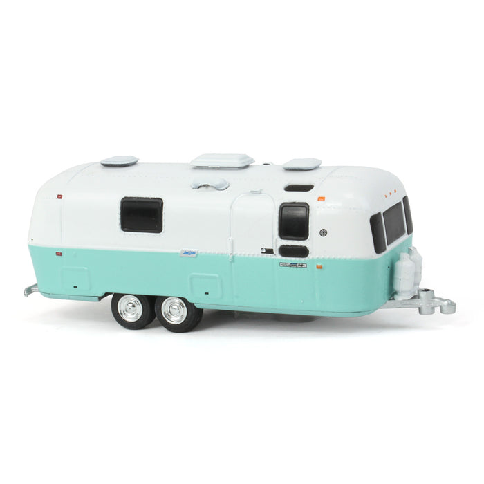 1/64 1971 Airstream Double Axle Land Yacht Safari White and Seafoam Hitched Homes Series 13