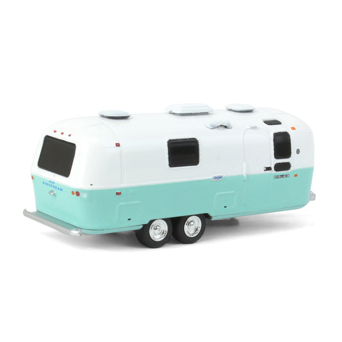 1/64 1971 Airstream Double Axle Land Yacht Safari White and Seafoam Hitched Homes Series 13