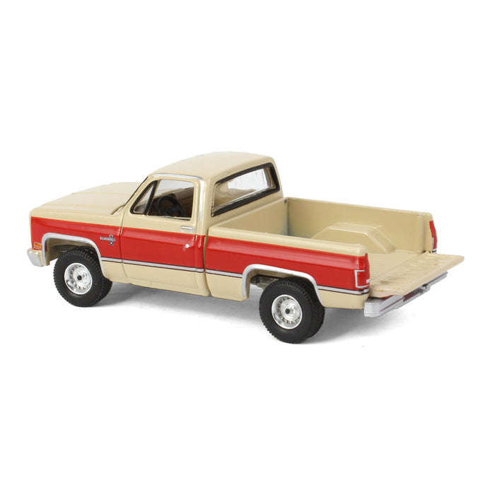 1/64 Tan & Red 1987 Chevrolet Silverado by Auto World