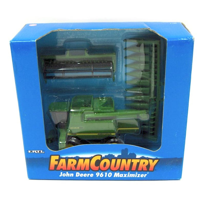 (B&D) 1/64 John Deere 9610 Maximizer Combine with Both Heads - Damaged Box