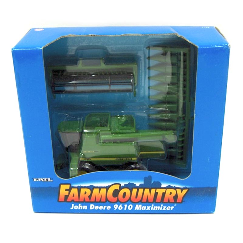 1/64 John Deere 9610 Maximizer Combine with Corn & Grain Heads by ERTL