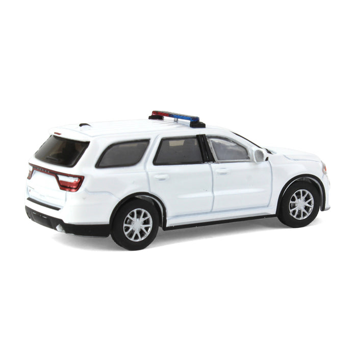 1/64 2022 Dodge Durango Pursuit, Blank White with Light Bar & Grill Guard, Hot Pursuit