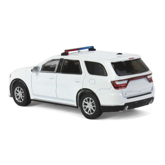 1/64 2022 Dodge Durango Pursuit, Blank White with Light Bar & Grill Guard, Hot Pursuit