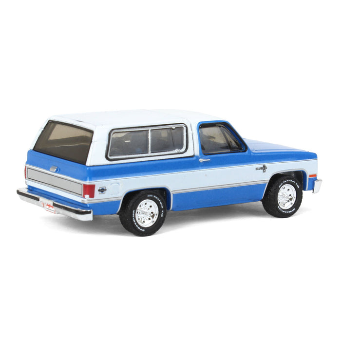 1/64 1984 Chevrolet K5 Blazer, Blue & White, Barrett Jackson Scottsdale Series 11