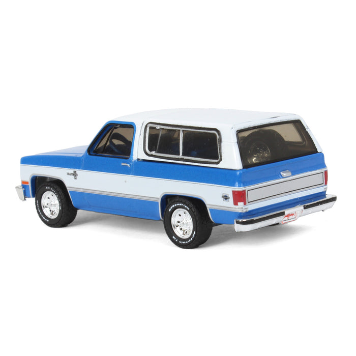 1/64 1984 Chevrolet K5 Blazer, Blue & White, Barrett Jackson Scottsdale Series 11