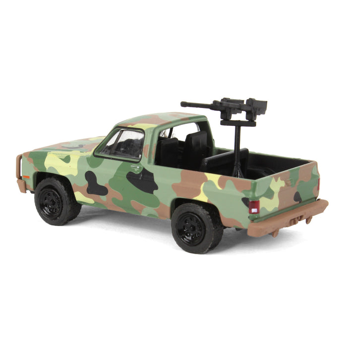 1/64 1984 Chevrolet M1009 CUCV in Camouflage with Mounted Machine Guns, Battalion 64 Series 3