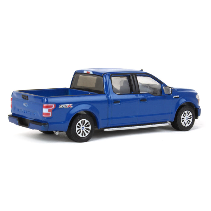 1/64 2020 Ford F-150 XL STX, Velocity Blue, Showroom Floor Series 2