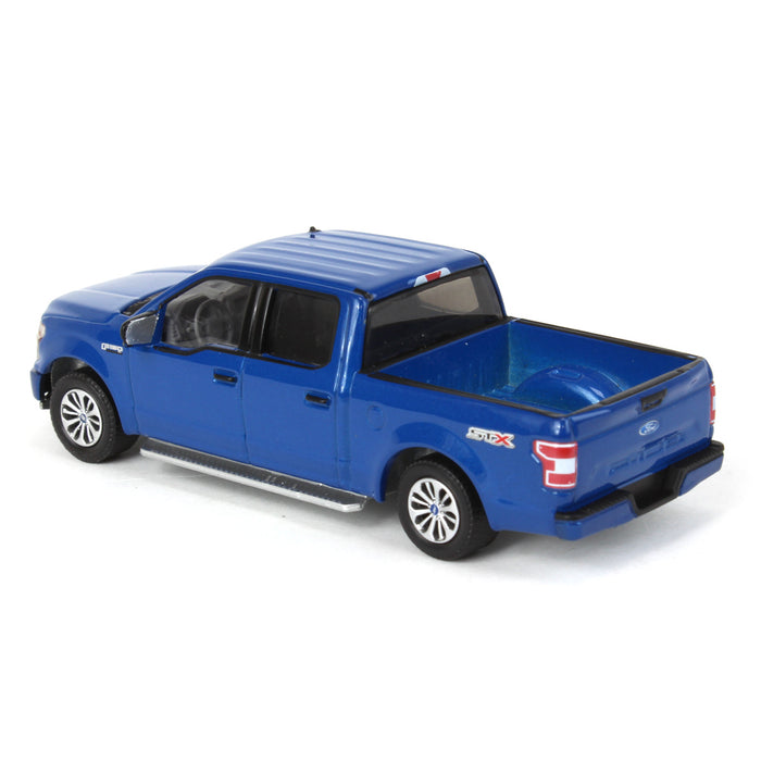 1/64 2020 Ford F-150 XL STX, Velocity Blue, Showroom Floor Series 2