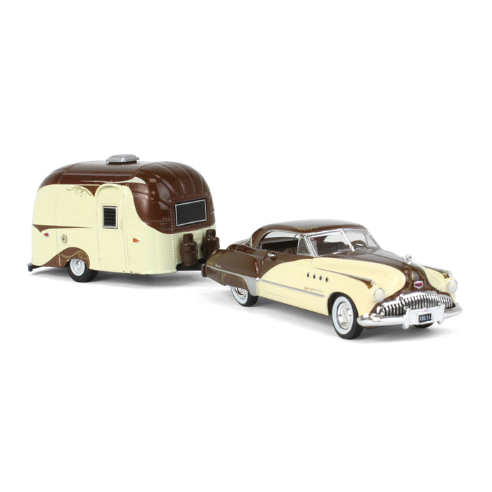 1/64 1949 Buick Roadmaster Hardtop with Airstream Bambi, Hitch & Tow Series 26