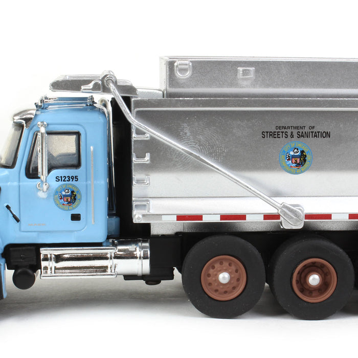 (B&D) 1/64 2019 Mack Granite Dump Truck with Snow Plow & Salt Spreader, SD Trucks Series 17 - Damaged Item