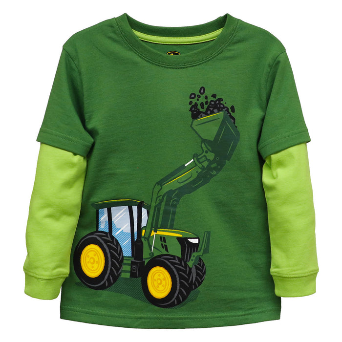 Toddler John Deere Rock Load Tractor Long Sleeve Shirt
