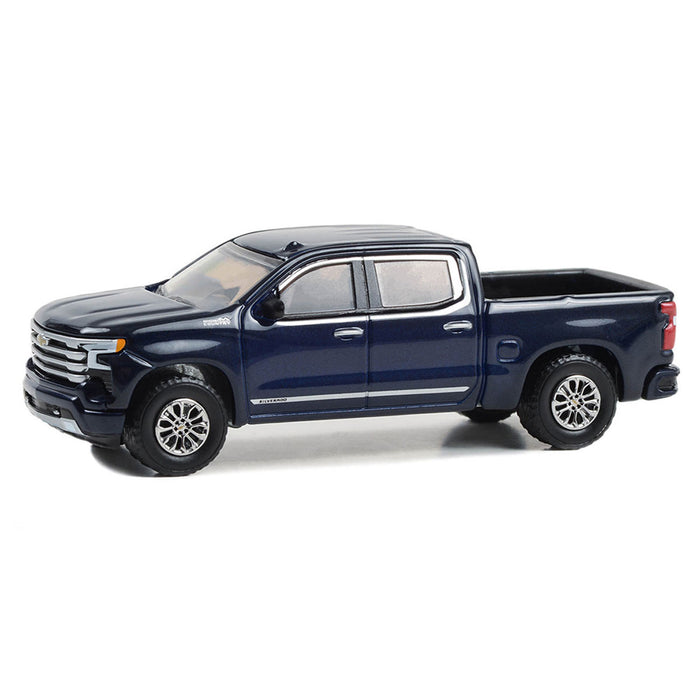 1/64 2023 Chevrolet Silverado High Country, Northsky Blue, Showroom Floor Series 4