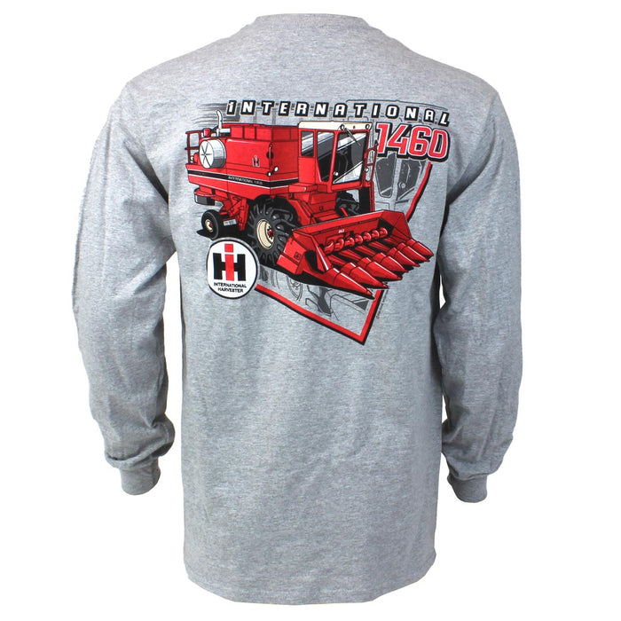 Adult International 1460 Combine Gray Long Sleeve T-Shirt