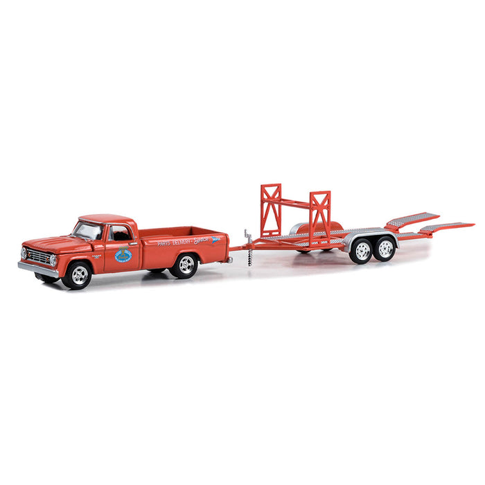 1/64 1967 Dodge D-100, Mr. Norm's Spaulding Dodge with Tandem Car Trailer, Hitch & Tow Series 29