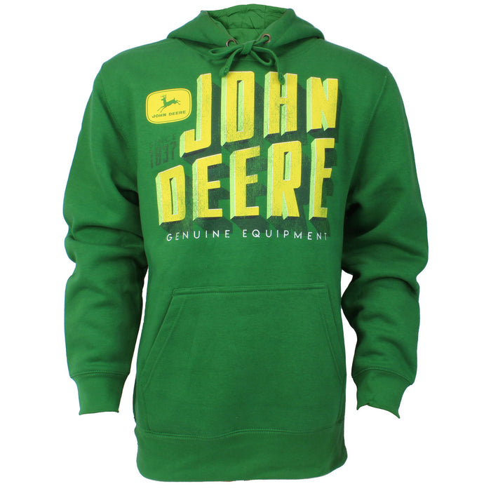 John Deere Farming Equipment Green & Yellow Hooded Sweatshirt