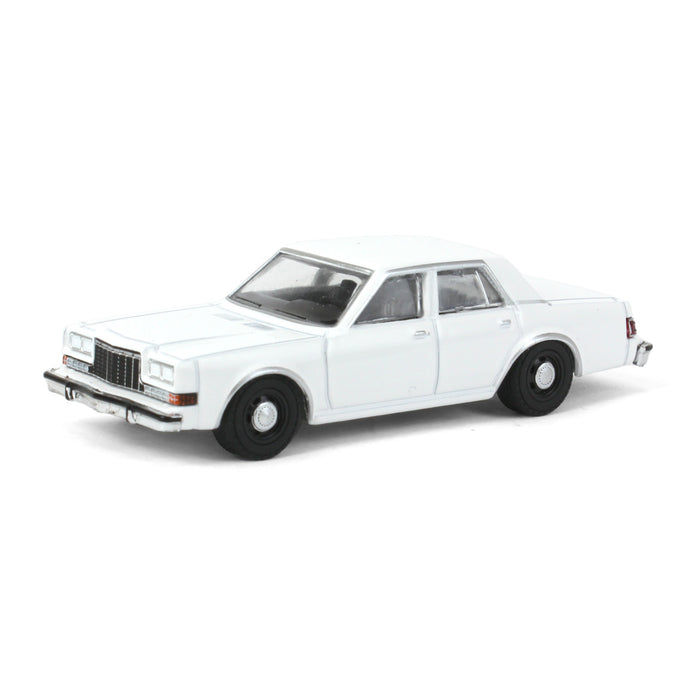 1/64 1980-89 Dodge Diplomat, Blank White, Hot Pursuit