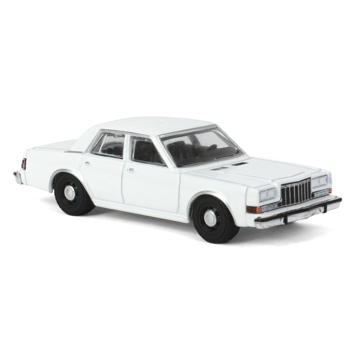 1/64 1980-89 Dodge Diplomat, Blank White, Hot Pursuit