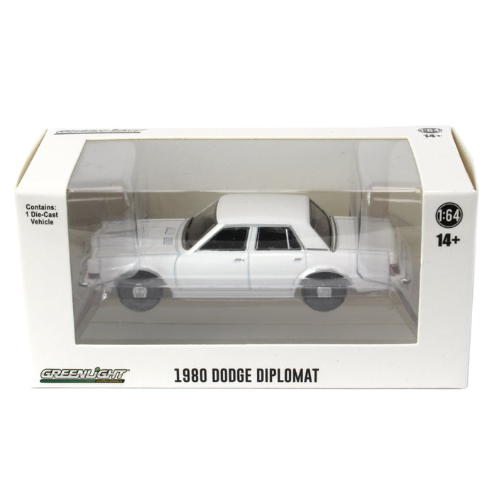 1/64 1980-89 Dodge Diplomat, Blank White, Hot Pursuit