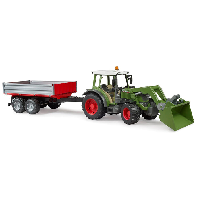 1/16 Fendt 211 Vario Tractor with Front Loader & Tipping Trailer by Bruder